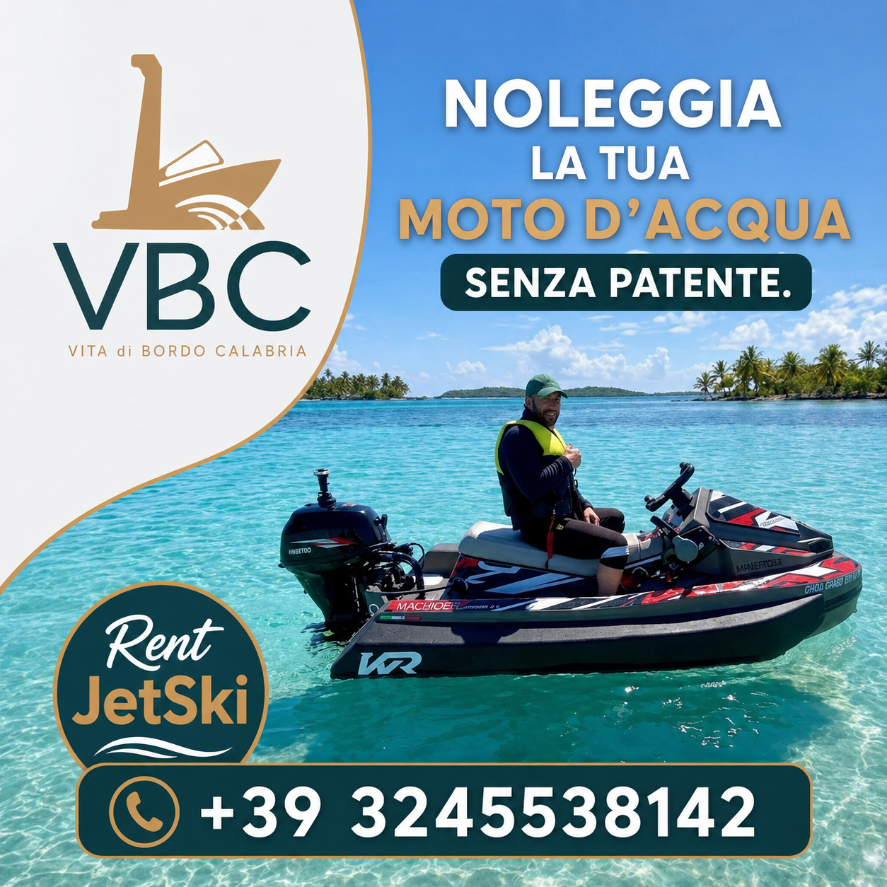 Moto d'Acqua Waverider 2.0 – Noleggio Senza Patente